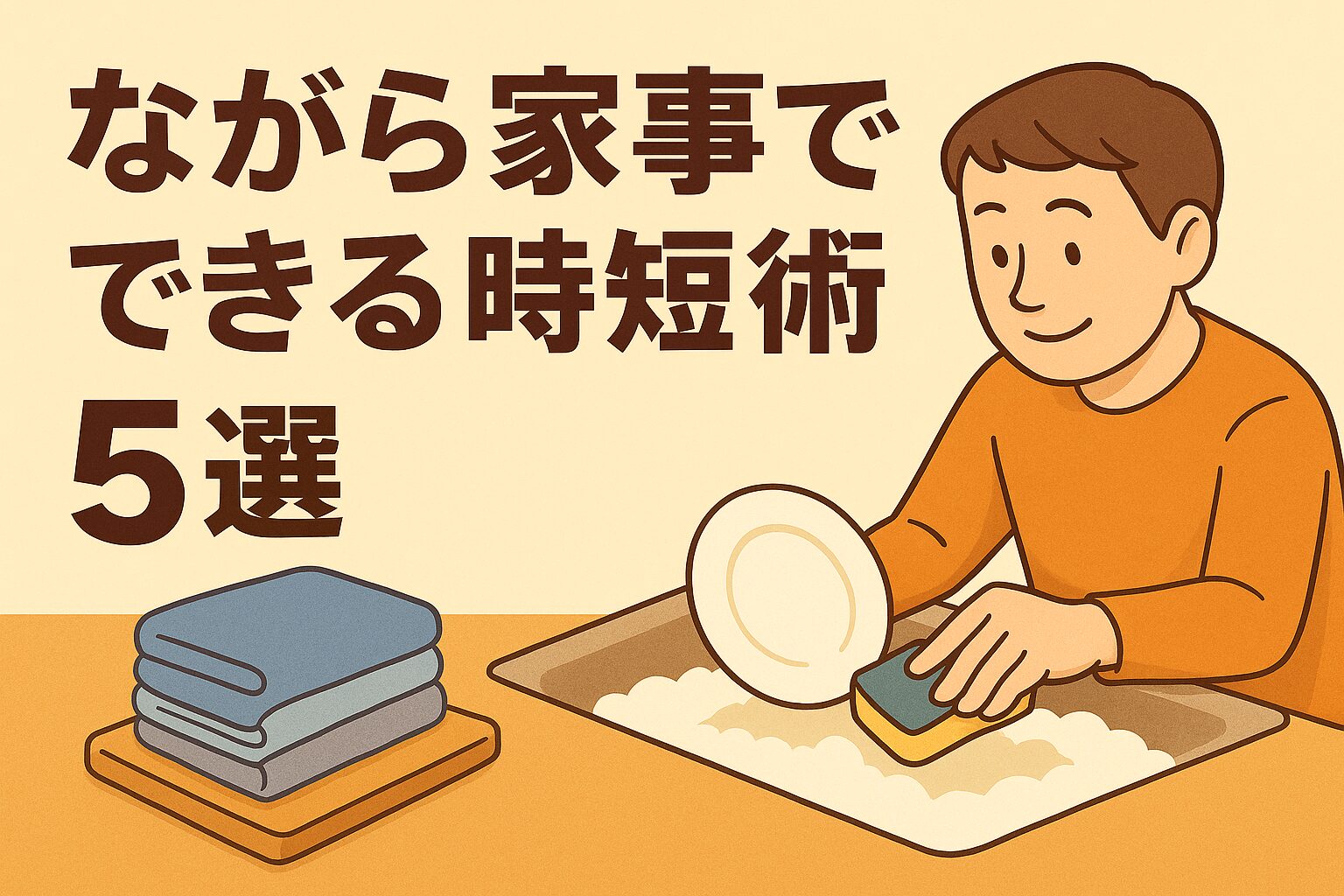 ながら家事で家事がラクに!時短術5選